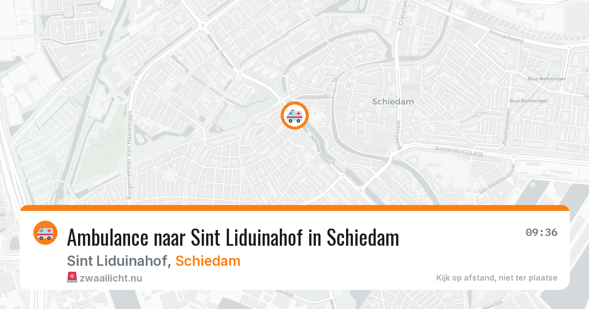 Ambulance naar Sint Liduinahof in Schiedam — 19 jul 2026