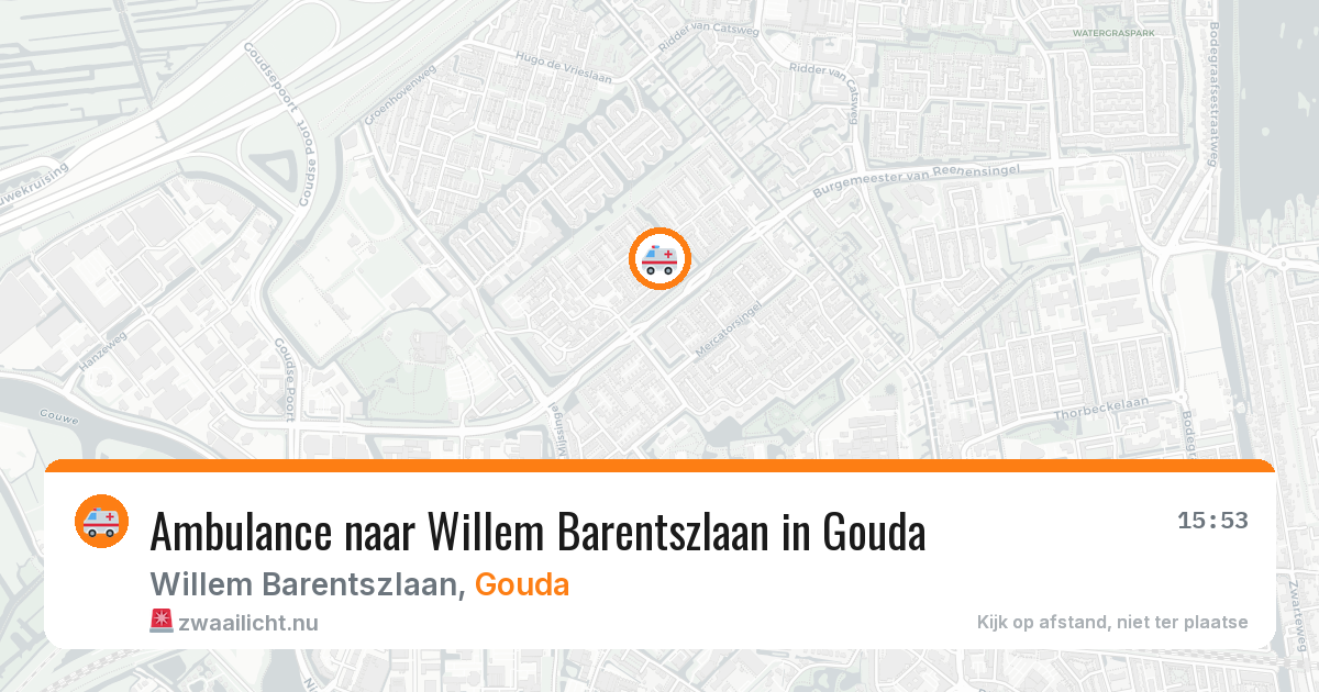 Ambulance naar Willem Barentszlaan in Gouda — 17 jul 2026