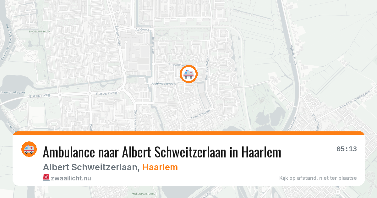 Ambulance naar Albert Schweitzerlaan in Haarlem — 23 mei 2026