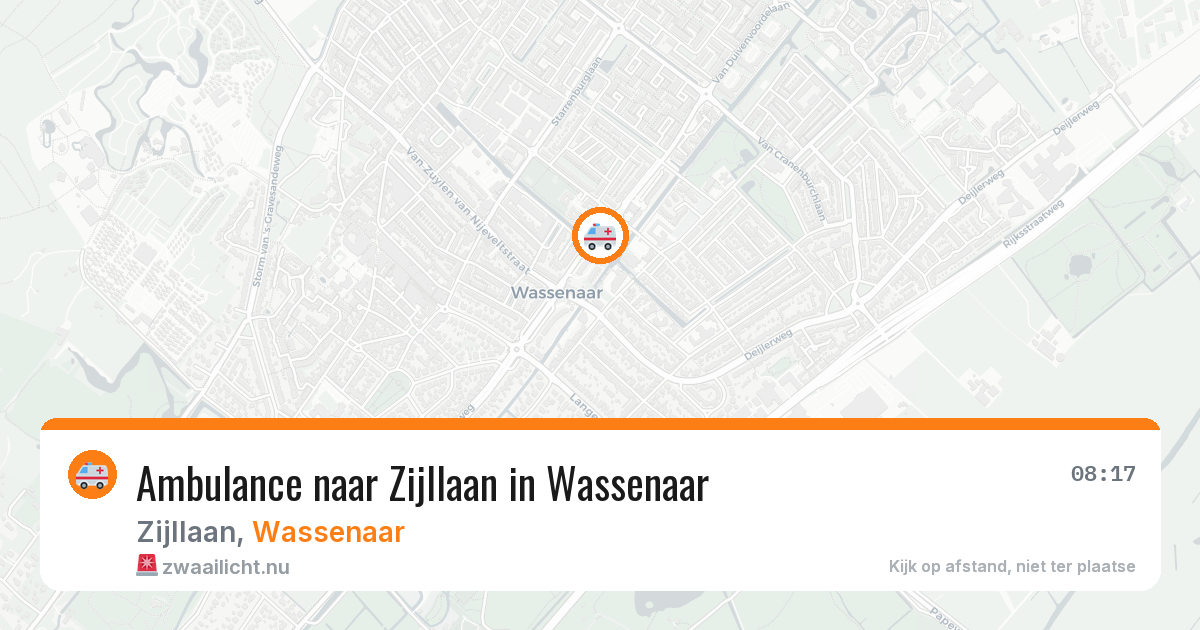 Ambulance naar Zijllaan in Wassenaar — 2 jun 2026