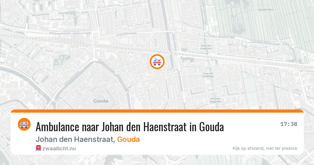 Ambulance naar Johan den Haenstraat in Gouda — 26 jul 2026