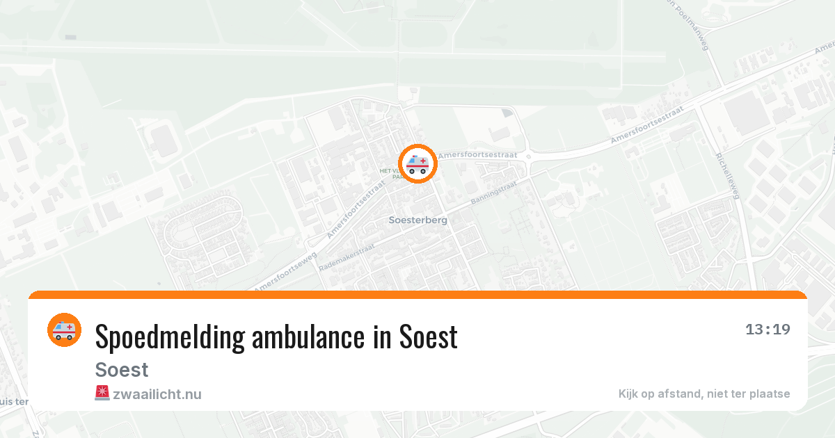 Spoedmelding ambulance in Soest — 7 apr 2026