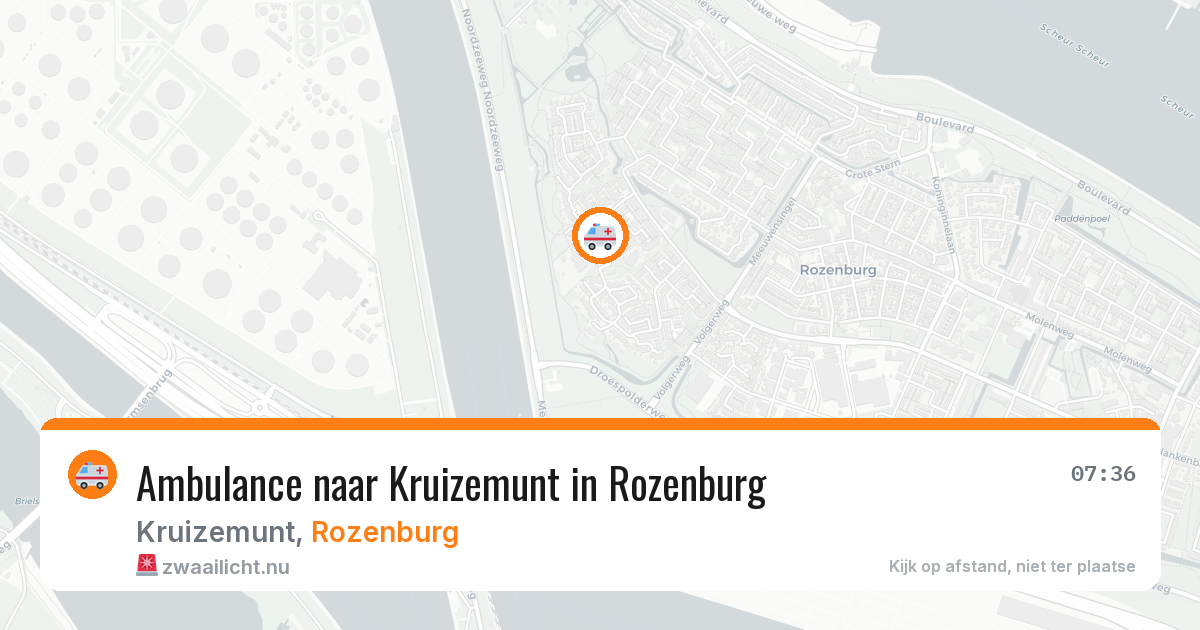 Ambulance naar Kruizemunt in Rozenburg — 13 jul 2026