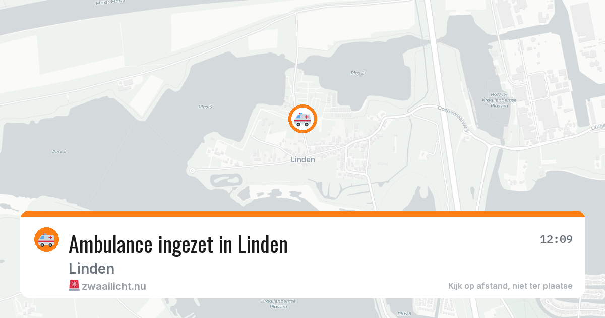 Ambulance ingezet in Linden — 17 jul 2026