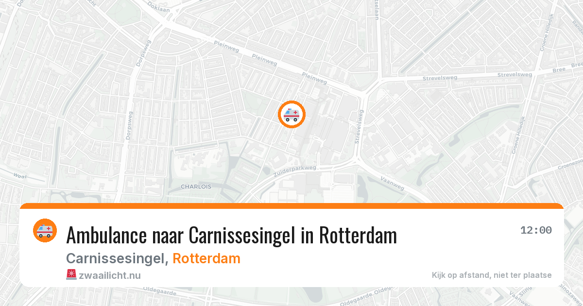 Ambulance naar Carnissesingel in Rotterdam — 25 mrt 2026
