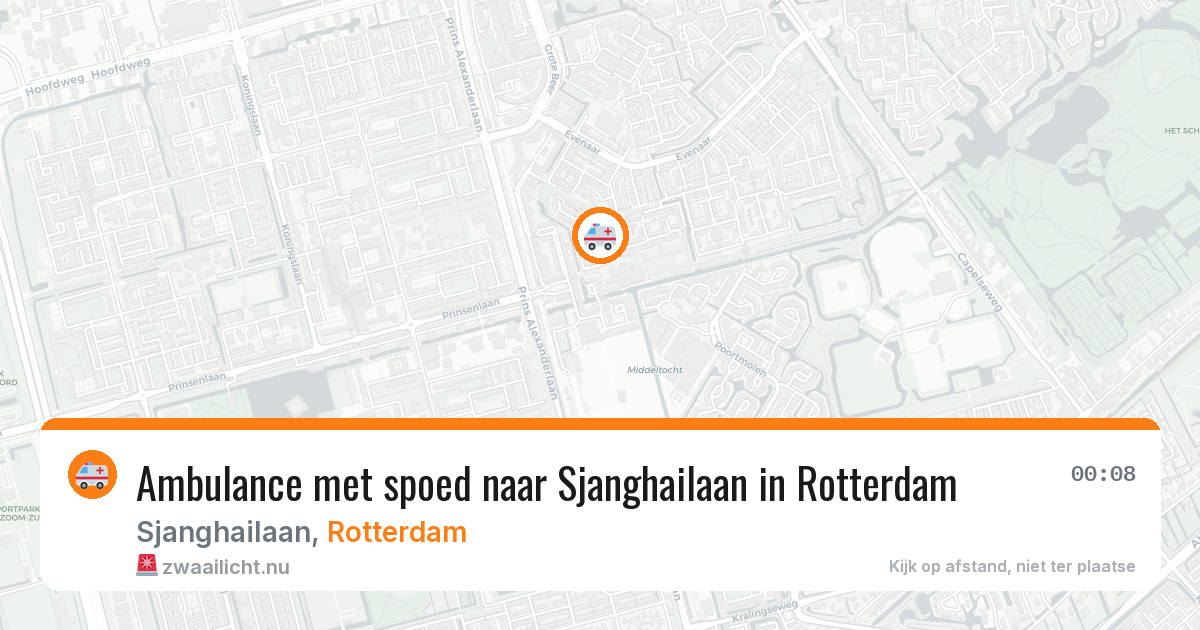 Ambulance met spoed naar Sjanghailaan in Rotterdam — 18 mrt 2026
