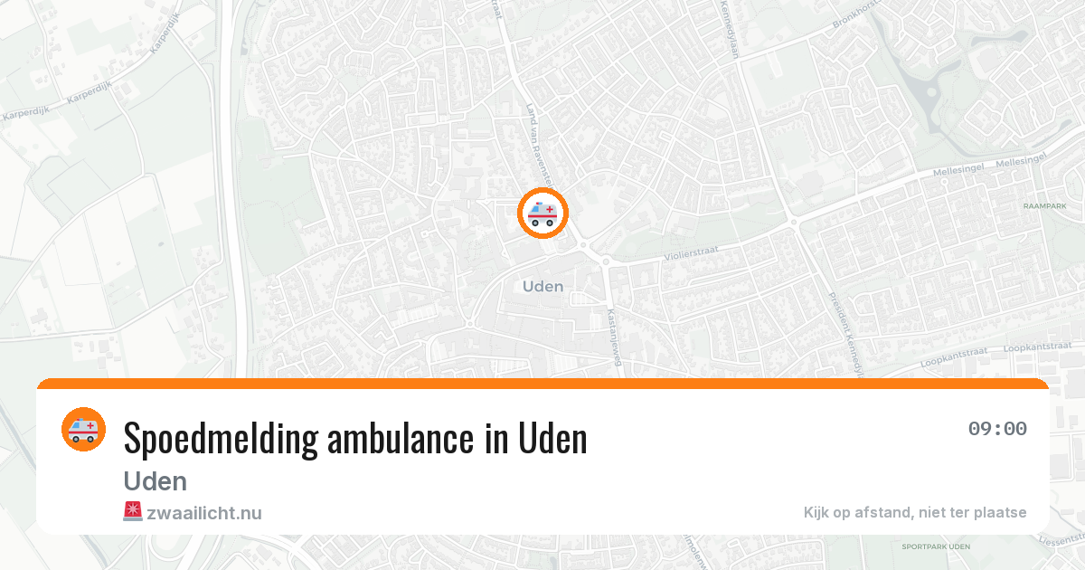 Spoedmelding ambulance in Uden — 12 feb 2026
