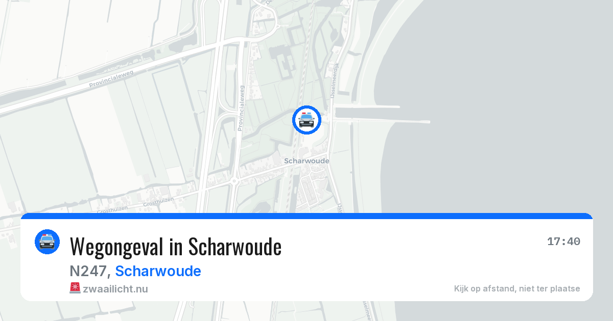 Wegongeval in Scharwoude — 2 jun 2026