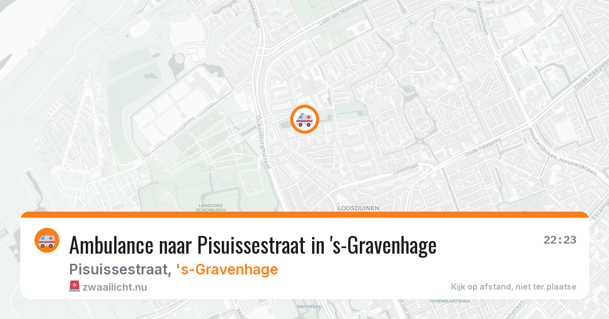 Ambulance naar Pisuissestraat in 's-Gravenhage — 15 jul 2026