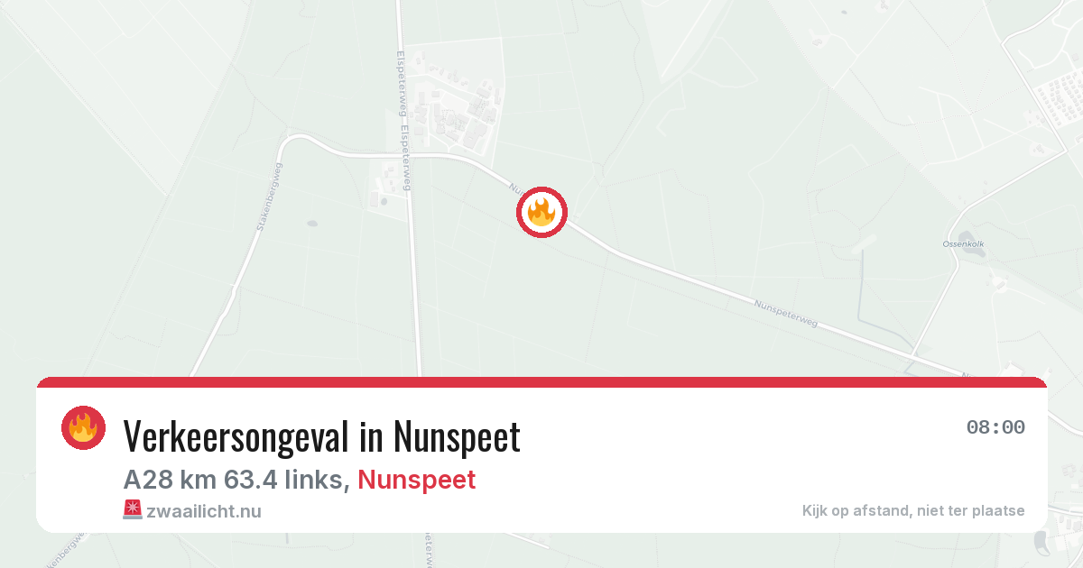 Verkeersongeval in Nunspeet — 22 mei 2026