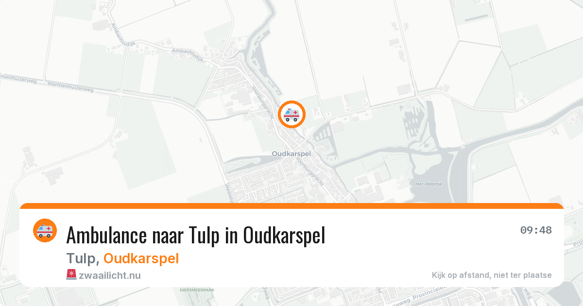 Ambulance naar Tulp in Oudkarspel — 17 jul 2026