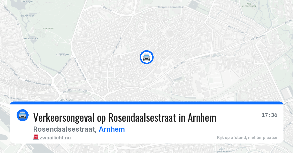 Verkeersongeval op Rosendaalsestraat in Arnhem — 22 jan 2026