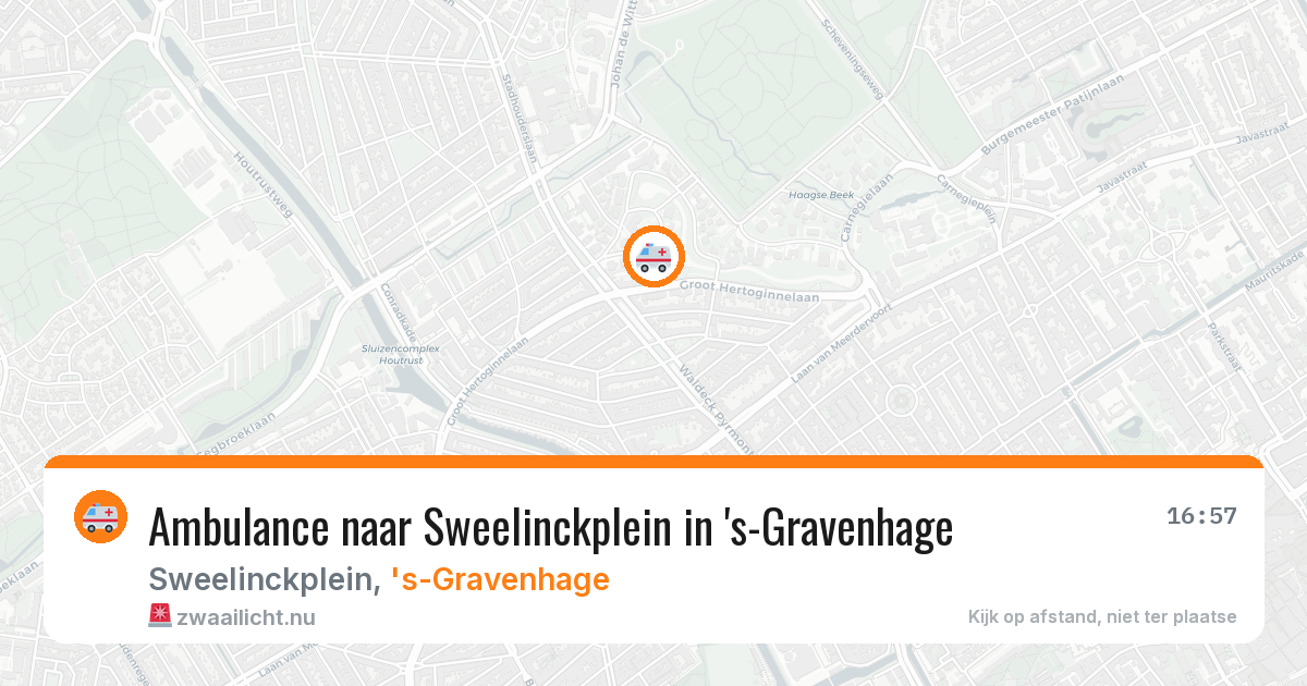 Ambulance naar Sweelinckplein in 's-Gravenhage — 26 mei 2026
