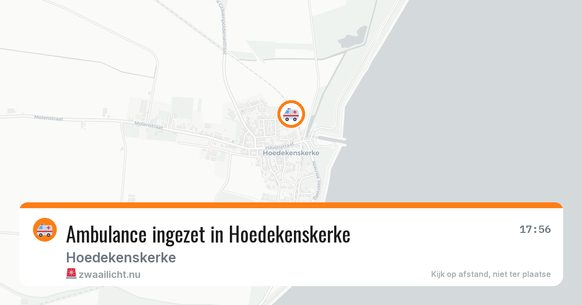 Ambulance ingezet in Hoedekenskerke — 26 jul 2026
