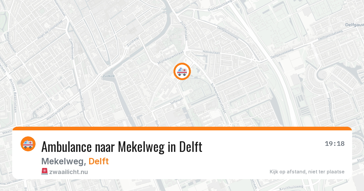 Ambulance naar Mekelweg in Delft — 26 mei 2026