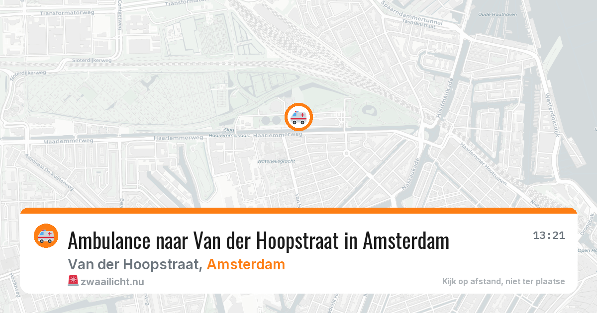 Ambulance naar Van der Hoopstraat in Amsterdam — 15 jul 2026