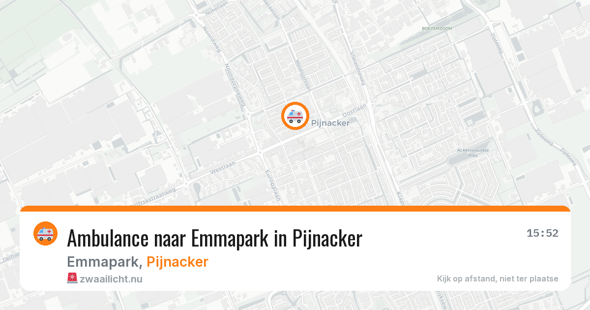 Ambulance naar Emmapark in Pijnacker — 5 mei 2026