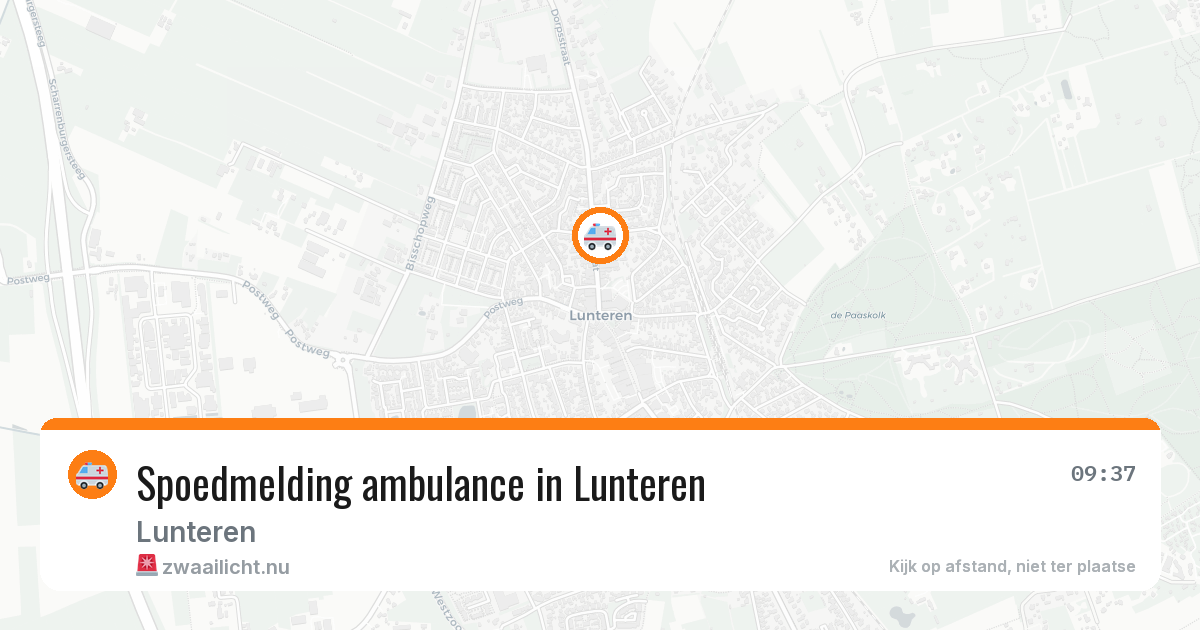 Spoedmelding ambulance in Lunteren — 16 feb 2026