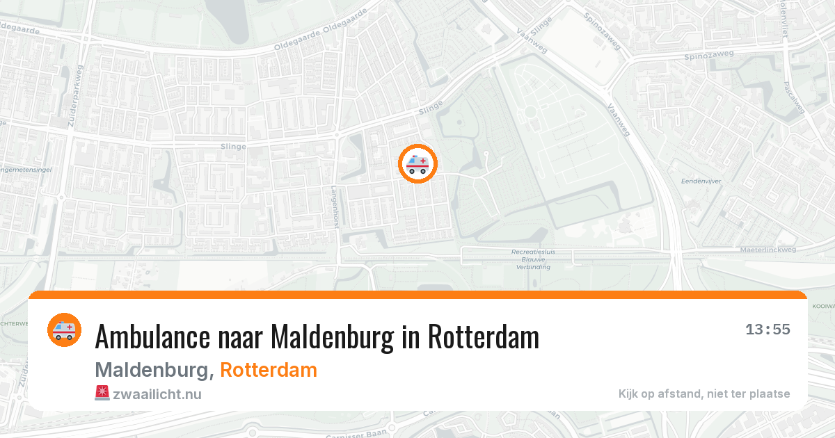 Ambulance naar Maldenburg in Rotterdam — 18 mrt 2026