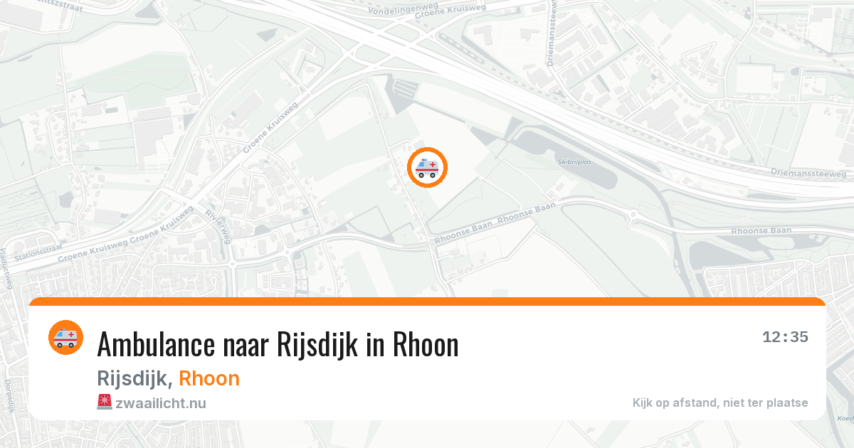 Ambulance naar Rijsdijk in Rhoon — 11 jul 2026
