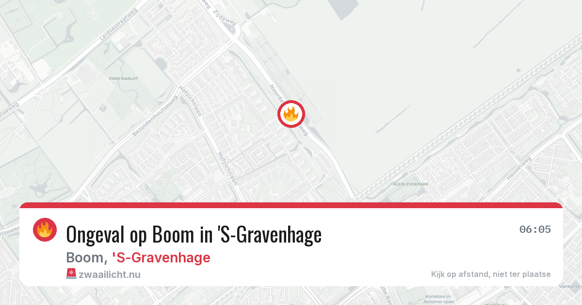 Ongeval op Boom in 'S-Gravenhage — 9 jun 2026