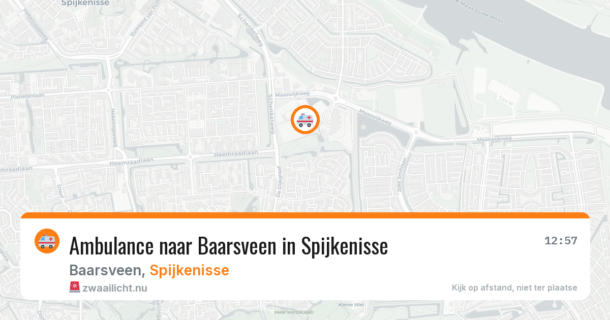 Ambulance naar Baarsveen in Spijkenisse — 5 mei 2026