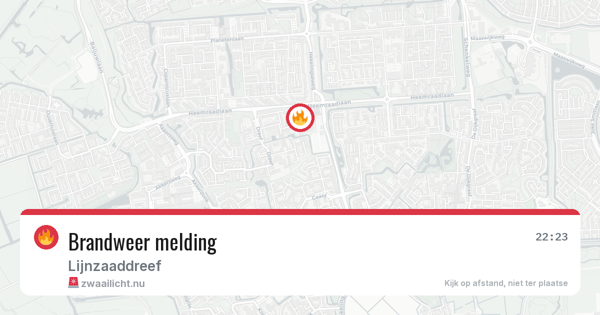 Brandweer melding — 9 mei 2026