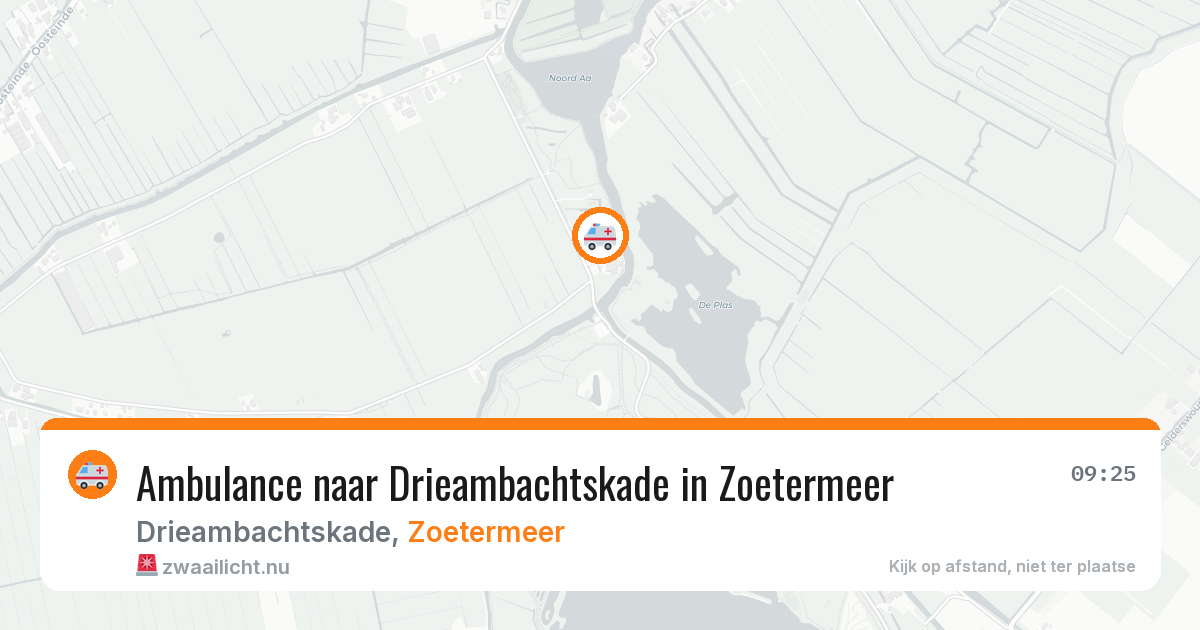Ambulance naar Drieambachtskade in Zoetermeer — 12 jul 2026