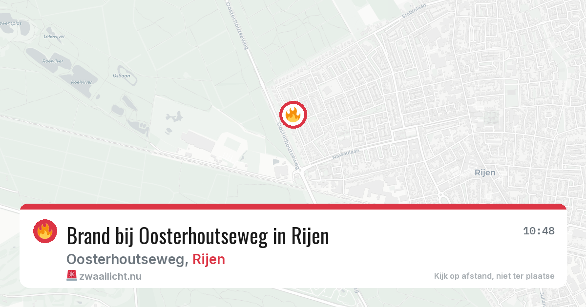 Brand bij Oosterhoutseweg in Rijen — 12 jul 2026