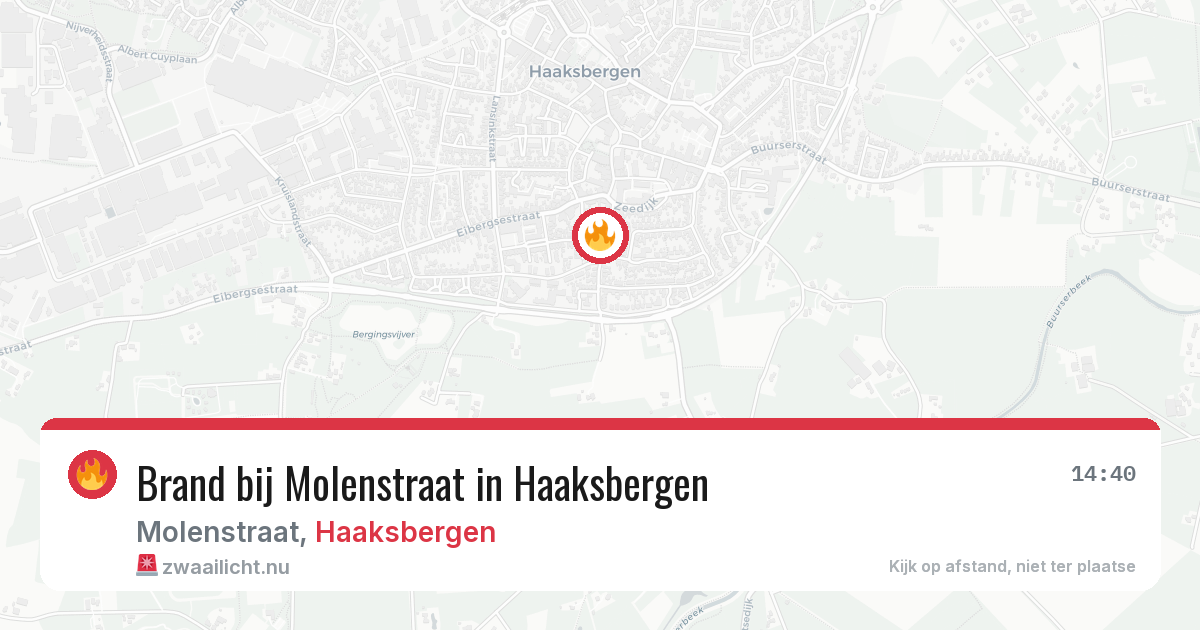 Brand bij Molenstraat in Haaksbergen — 19 mrt 2026