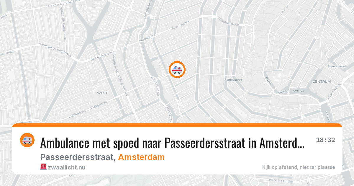Ambulance met spoed naar Passeerdersstraat in Amsterdam — 28 mei 2026