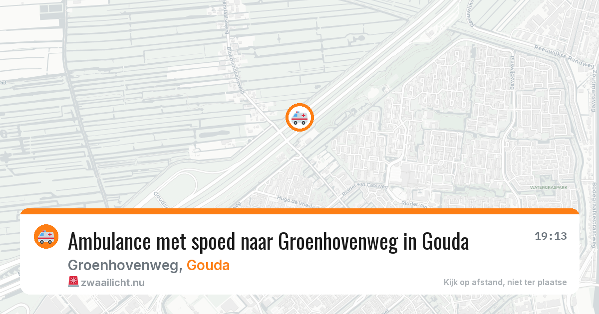 Ambulance met spoed naar Groenhovenweg in Gouda — 29 mei 2026