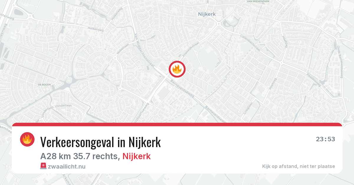 Verkeersongeval in Nijkerk — 5 apr 2026