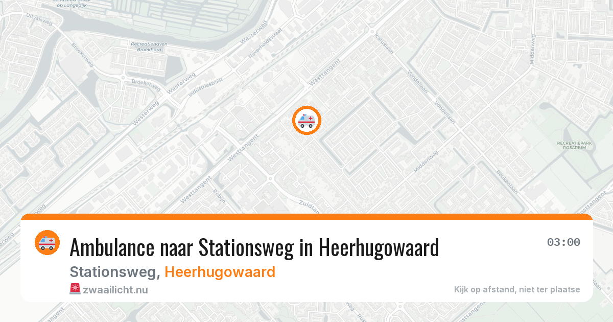 Ambulance naar Stationsweg in Heerhugowaard — 21 mei 2026