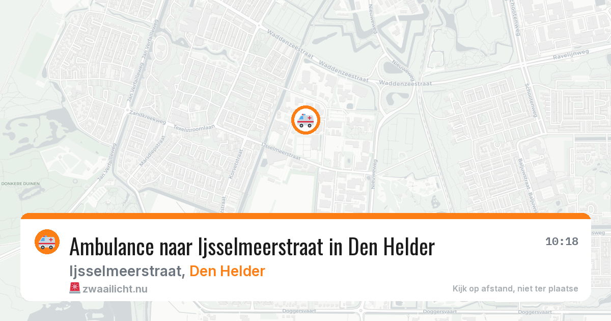 Ambulance naar Ijsselmeerstraat in Den Helder — 17 mrt 2026