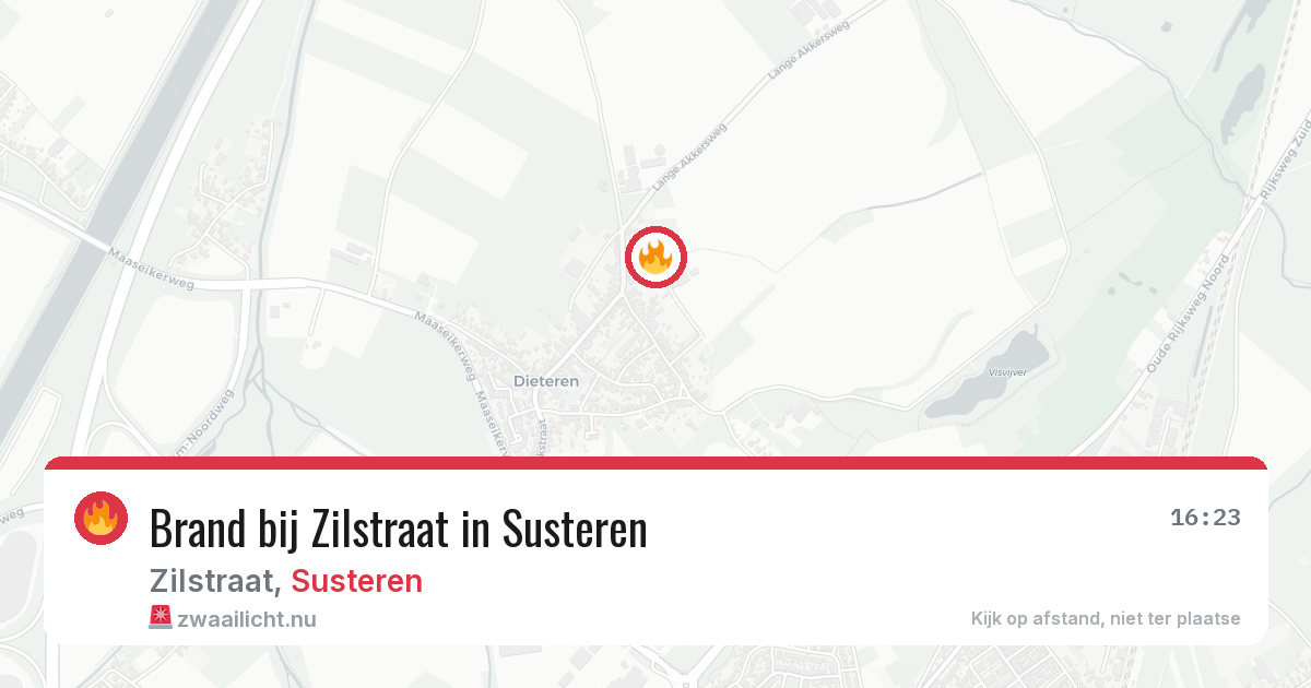 Brand bij Zilstraat in Susteren — 3 jul 2026