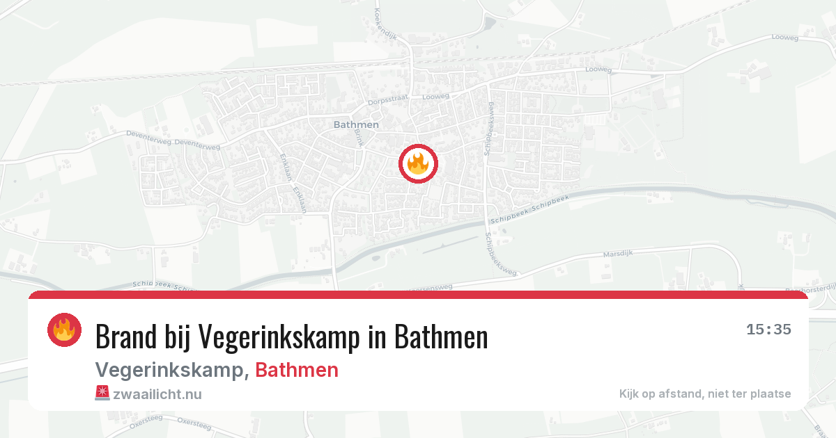 Brand bij Vegerinkskamp in Bathmen — 14 jul 2026