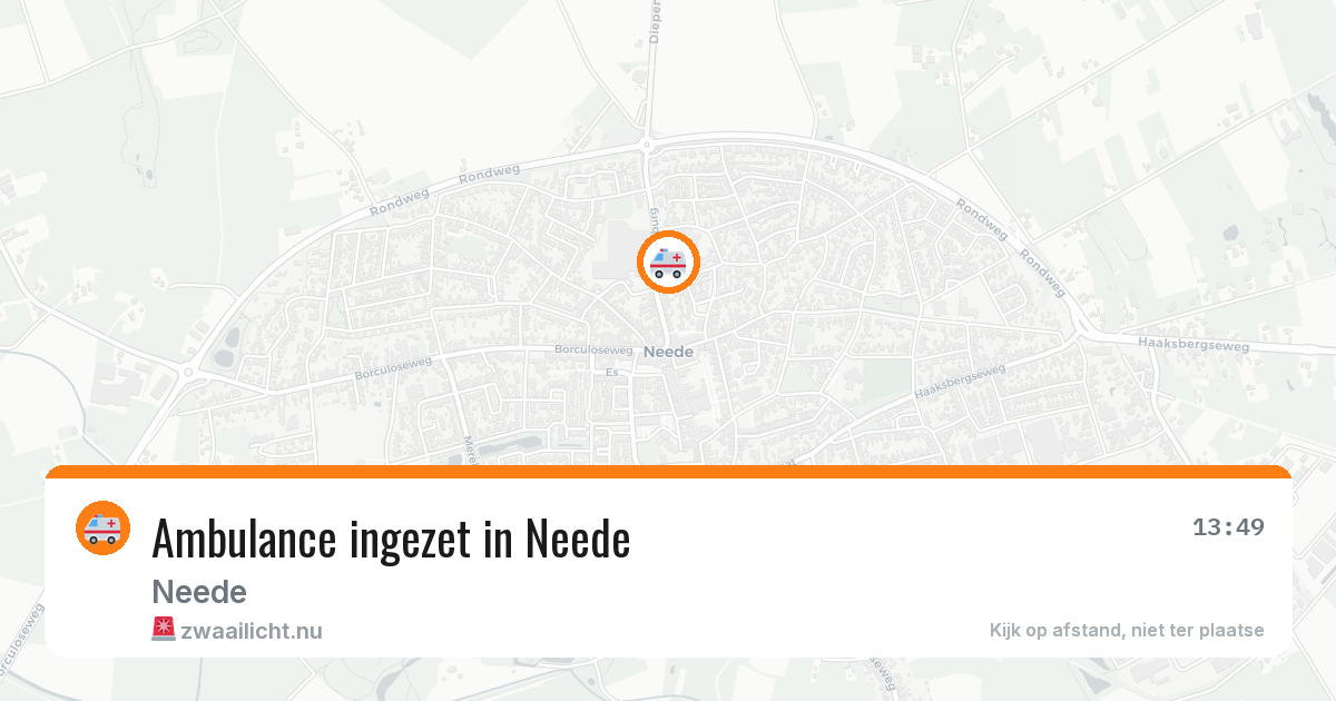 Ambulance ingezet in Neede — 17 jul 2026