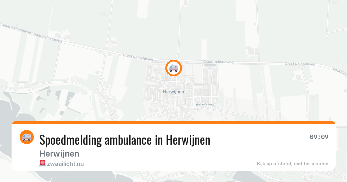 Spoedmelding ambulance in Herwijnen — 13 feb 2026