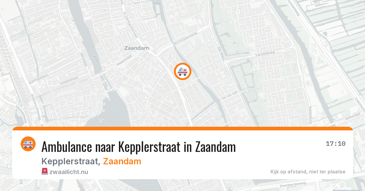 Ambulance naar Kepplerstraat in Zaandam — 15 jul 2026