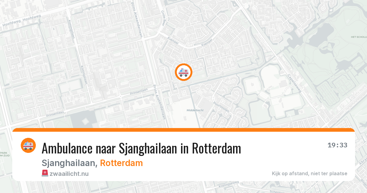 Ambulance naar Sjanghailaan in Rotterdam — 7 mei 2026