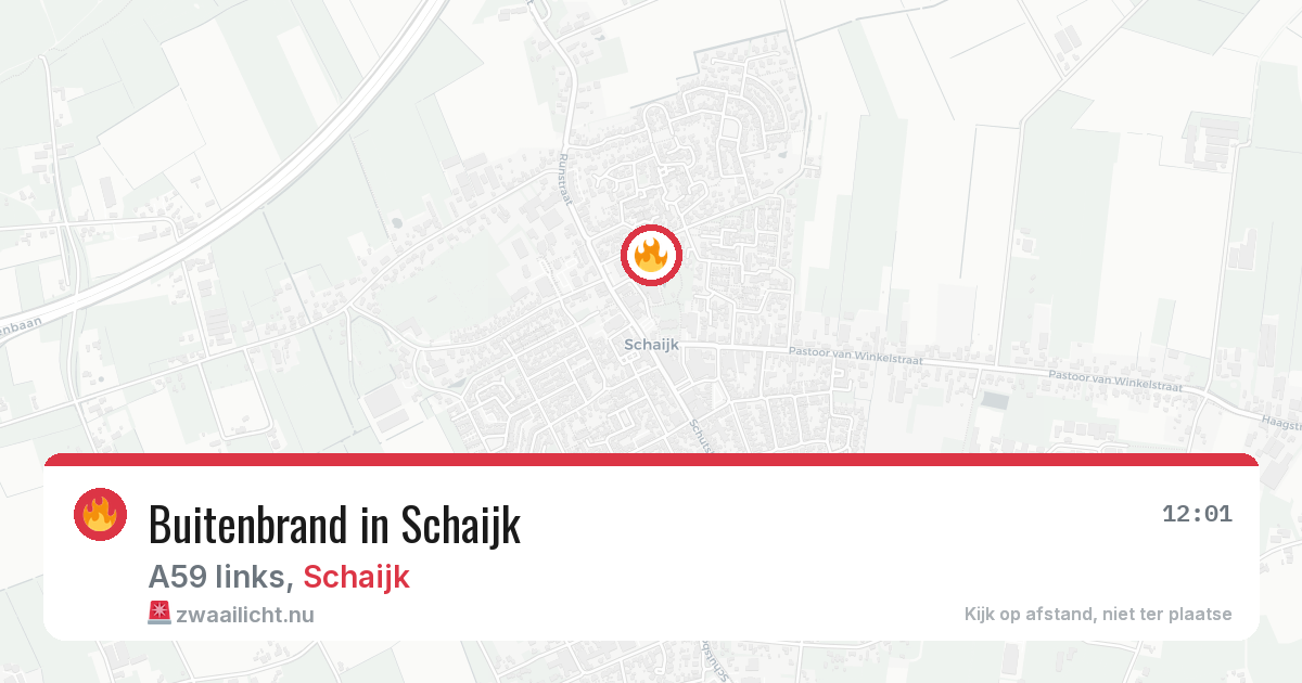 Buitenbrand in Schaijk — 20 jul 2026