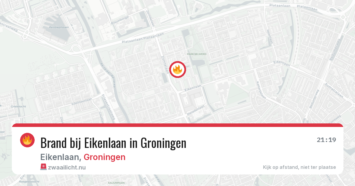 Brand bij Eikenlaan in Groningen — 4 jun 2026