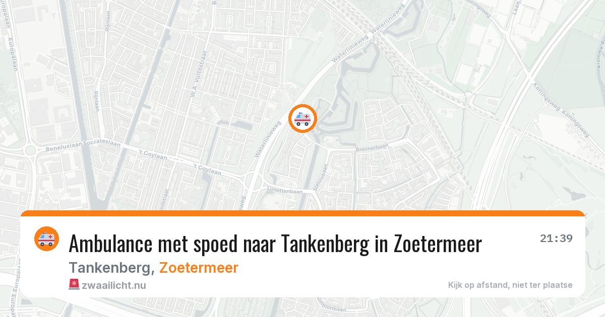 Ambulance met spoed naar Tankenberg in Zoetermeer — 22 jan 2026