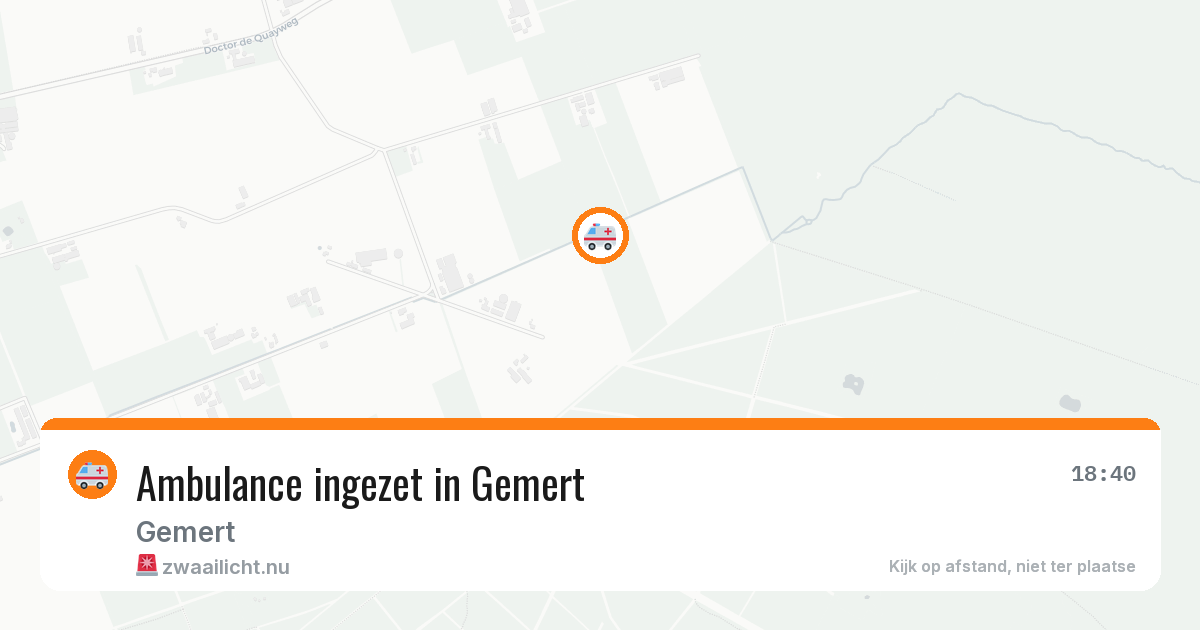 Ambulance ingezet in Gemert — 21 jul 2026