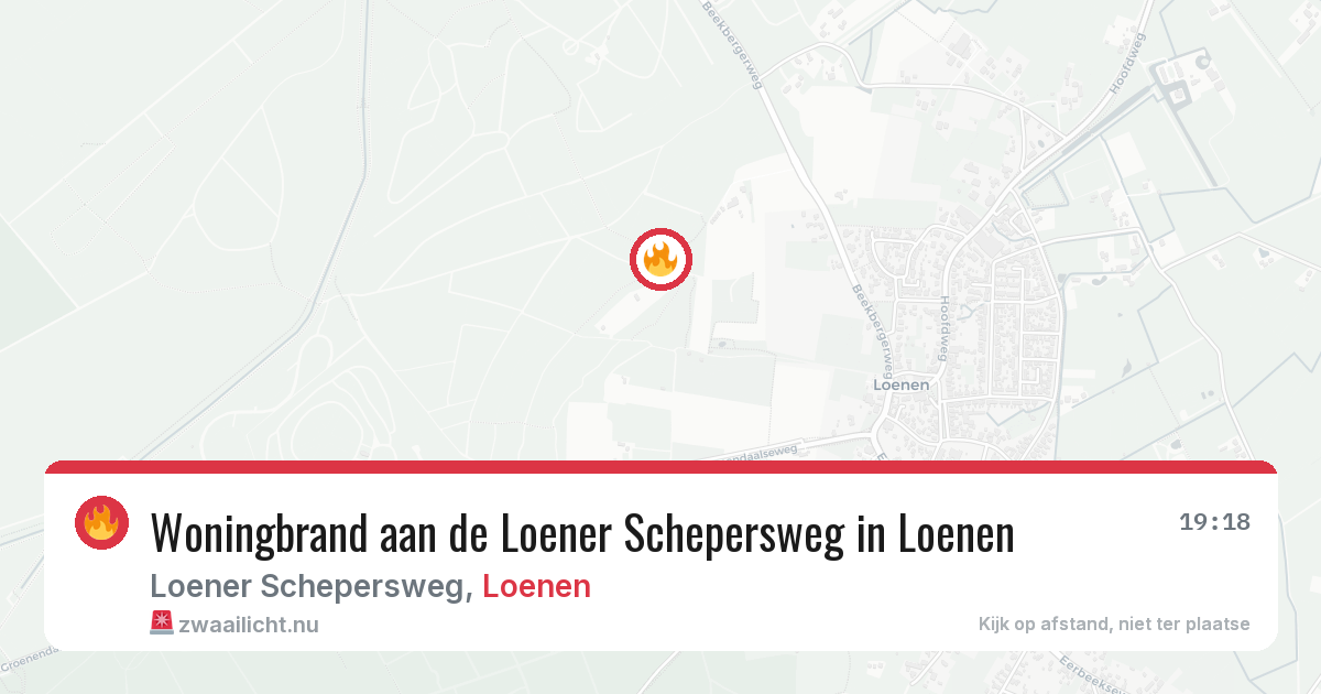 Woningbrand aan de Loener Schepersweg in Loenen — 3 mei 2026