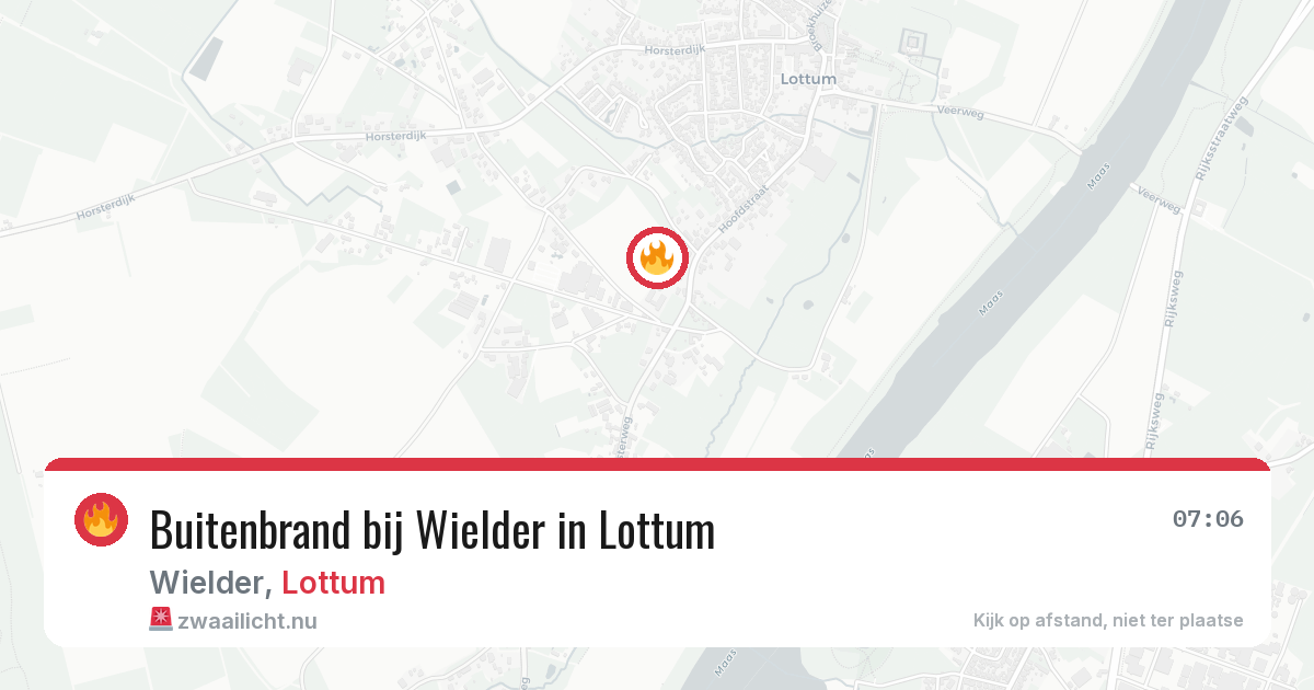Buitenbrand bij Wielder in Lottum — 20 jul 2026