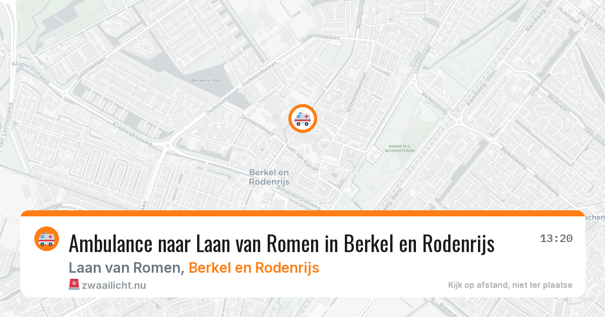 Ambulance naar Laan van Romen in Berkel en Rodenrijs — 17 jul 2026
