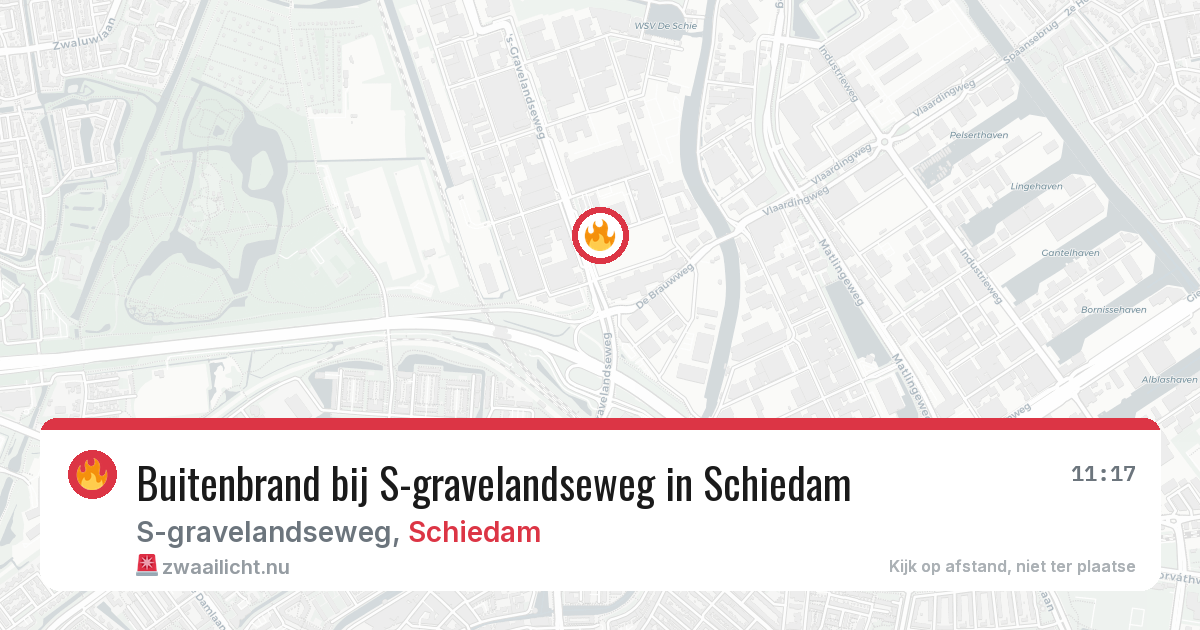 Buitenbrand bij S-gravelandseweg in Schiedam — 5 mei 2026