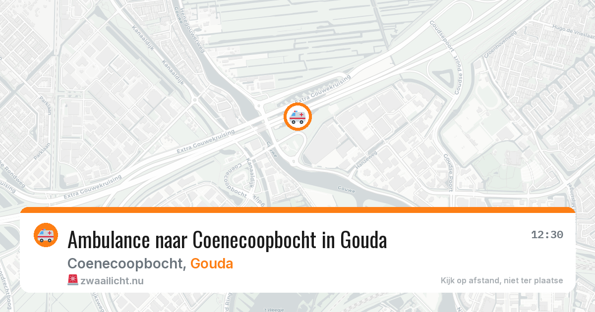 Ambulance naar Coenecoopbocht in Gouda — 18 feb 2026